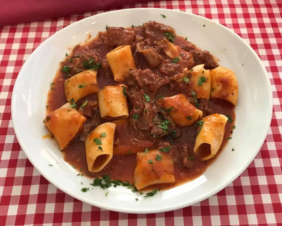 Tasty pasta dish with meat at Lo Spuntino